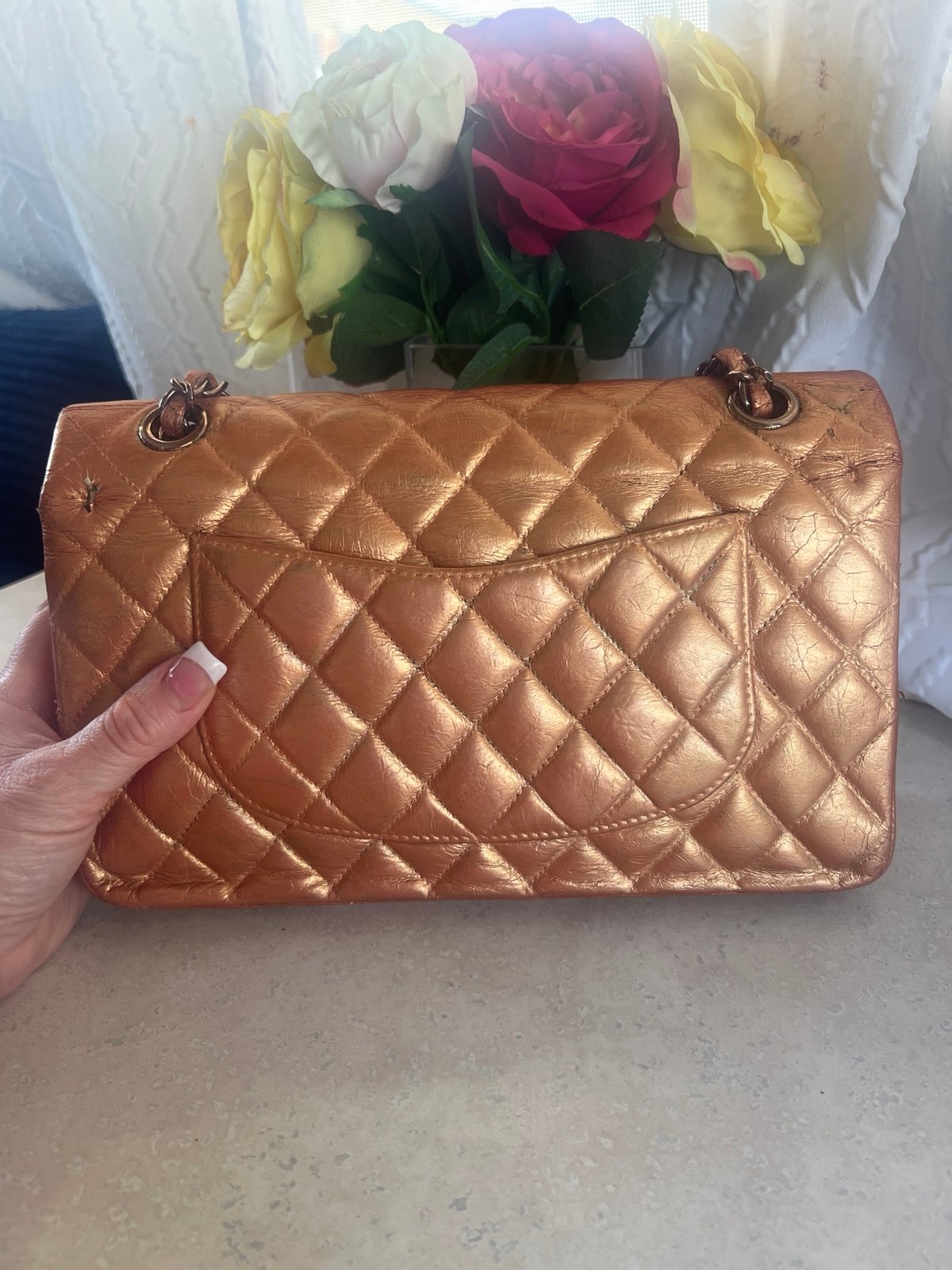 CHANEL Medium Double Flap Bag, Rare Iridescent Edition