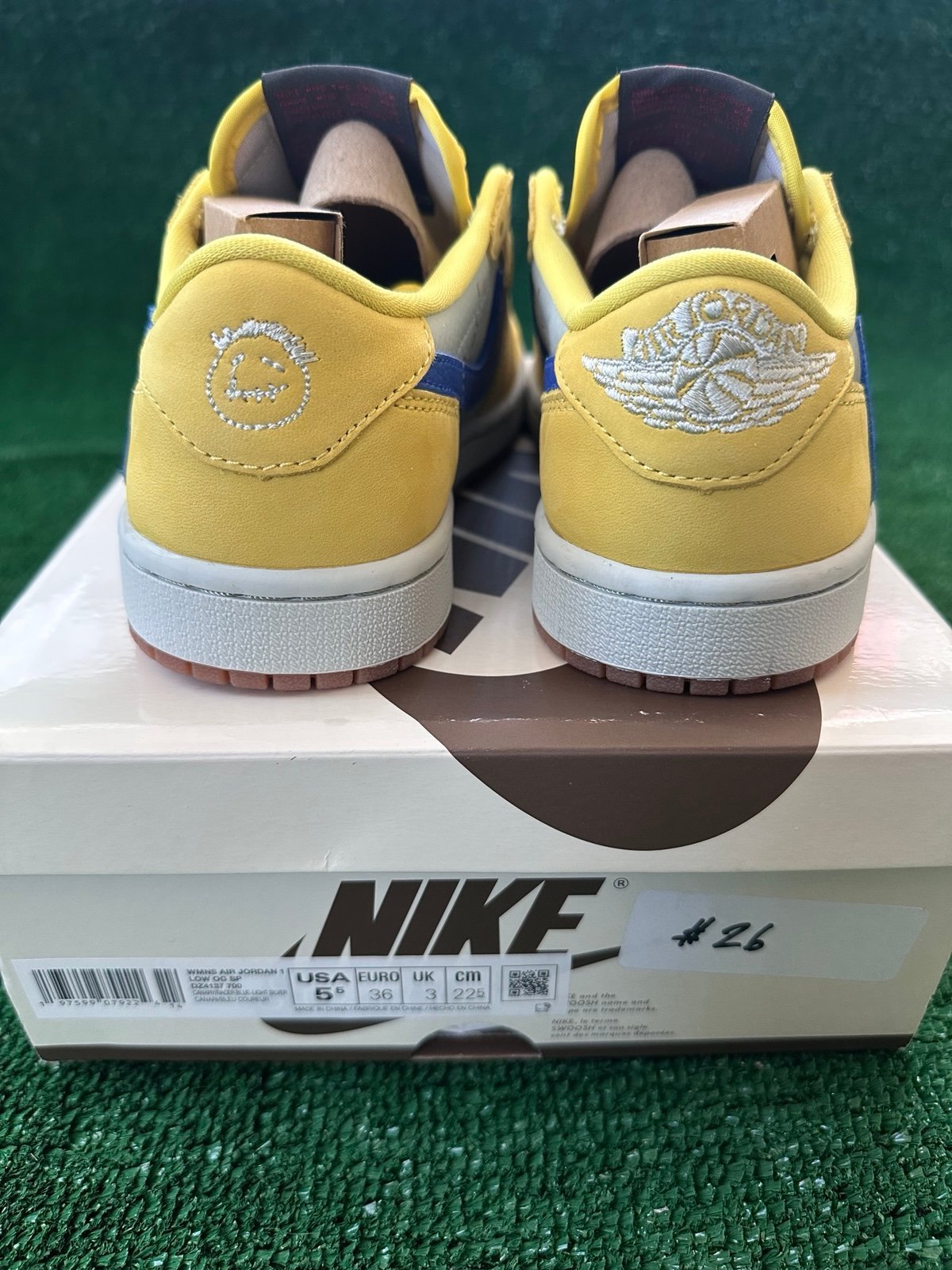 Size 4M/5.5W - Travis Scott x Air Jordan 1 Retro OG SP Low Canary DZ4137-700