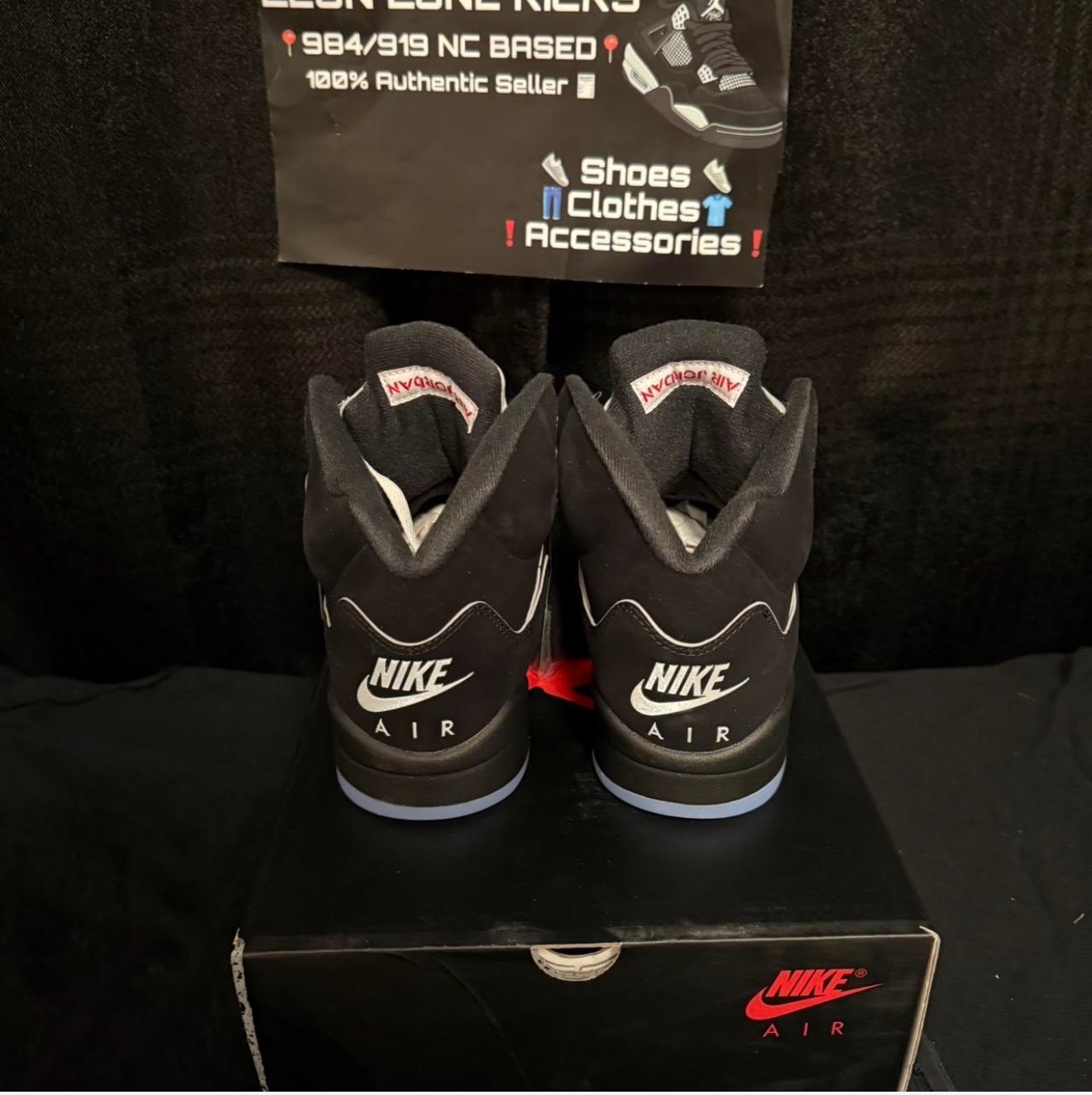 Jordan 5 Black Mettalic Reimagined size 8 Men
