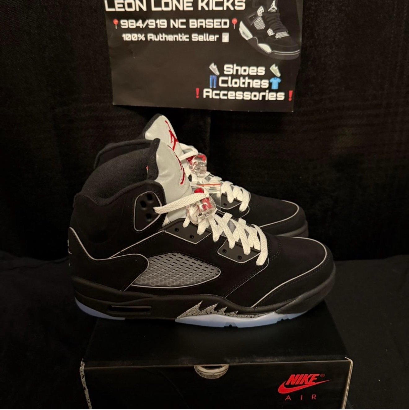 Jordan 5 Black Mettalic Reimagined size 8 Men