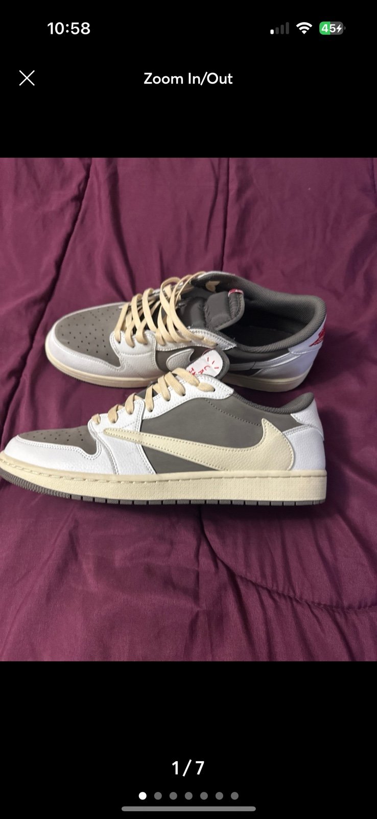 Jordan 1 high X travis Scott mocha