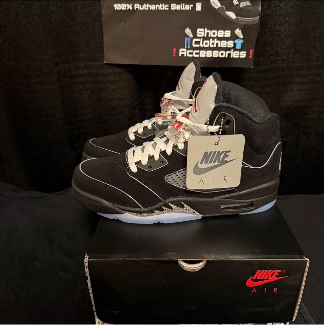 Jordan 5 Black Mettalic Reimagined size 8 Men