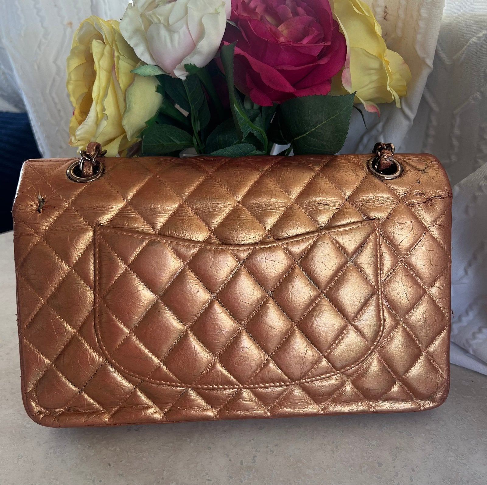 CHANEL Medium Double Flap Bag, Rare Iridescent Edition